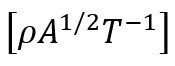 If momentum (p), area (A) and time (T) are taken as fundamental quantities, then energy has the dimensional formula: