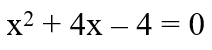 A quadratic equation whose roots are