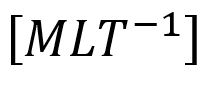 Dimensional formula for the linear momentum is