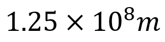 The size of a plant cell is 0.00001275 m. Express this size in standard form.