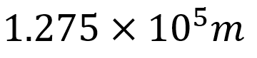 The size of a plant cell is 0.00001275 m. Express this size in standard form.