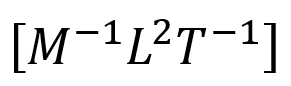 Dimensional formula for the angular momentum is