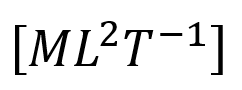 Dimensional formula for the Planck's constant is