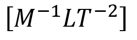 Dimensional formula for the Planck's constant is