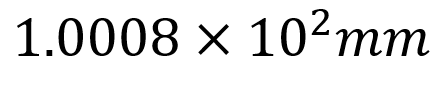 A box has 5 books, each 20 mm thick and 5 cards each 0.016 mm thick. What is the total thickness?