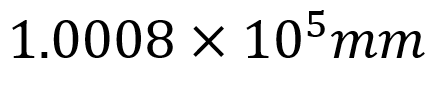 A box has 5 books, each 20 mm thick and 5 cards each 0.016 mm thick. What is the total thickness?