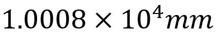 A box has 5 books, each 20 mm thick and 5 cards each 0.016 mm thick. What is the total thickness?