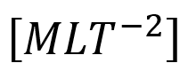 Dimensional formula for the gravitational field intensity is