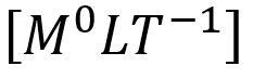 Dimensional formula for the gravitational field intensity is