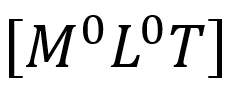 The dimensional Formula for ω in the relation y = A sin ωt is