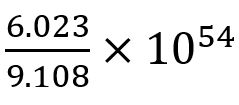 How many moles of electrons weigh one kilogram?