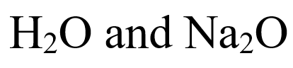 Which one of the following pairs of compounds illustrate the law of multiple proportions?