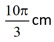 In a circle of diameter 40 cm the length of a chord is 20 cm. Then the length of minor arc corresponding to the chord is……….