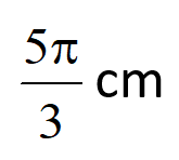 In a circle of diameter 40 cm the length of a chord is 20 cm. Then the length of minor arc corresponding to the chord is……….