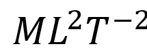 Dimensions of latent heat is