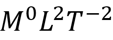 Dimensions of latent heat is