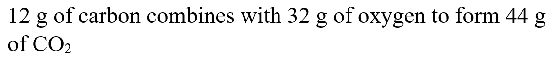 Which of the following is the best example of law of conservation of mass?