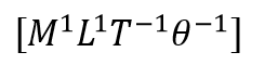 What is dimensional formula of thermal conductivity?