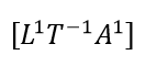 The magnetic moment has dimensions of :