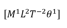 What is dimensional formula of thermal conductivity?