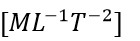 Dimensions of stress are :