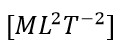 The dimensions formula of torque is