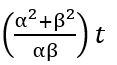 A car accelerates from rest at a constant rate α for some time after which it decelerates at a constantrate β and comes to rest. If total time elapsed is t, then maximum velocity acquired by car will be