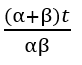 A car accelerates from rest at a constant rate α for some time after which it decelerates at a constantrate β and comes to rest. If total time elapsed is t, then maximum velocity acquired by car will be