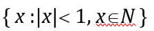 Which of the following is a null set?