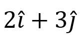 The velocity of a projectile at the initial point A is (2i +3j ̂). Its velocity (in m/s) at point B is