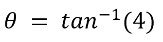 The horizontal range and the maximum height of a projectile are equal. The angle of projection of the projectile is