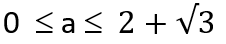 The value of ‘a’ for which the equation sin x(sinx + cos x) = a has a real solution are