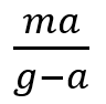 A balloon with mass m is descending down with an acceleration a (where a < g). How much mass should be removed from it so that it starts moving up with an acceleration a ?