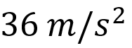 A particle moves in a circle of radius 5 cm with constant speed and time period 0.2π s. The acceleration of the particle is