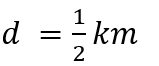 The acceleration due to gravity at a height 1 km above the earth is the same as at a depth d below the surface of earth. Then