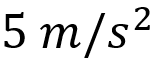 A particle moves in a circle of radius 5 cm with constant speed and time period 0.2π s. The acceleration of the particle is