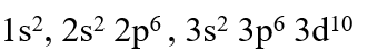 The electronic configuration of element with atomic number 24 is :