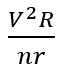 The cylindrical tube of a spray pump has radius, R, one end of which has n fine holes, each of radius r. If the speed of the liquid in the tube is V, the speed of the ejection of the liquid through the holes is: