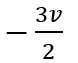 Two particles A and B (both initially at rest) start moving towards each other under a mutual force of attraction. At the instant when the speed of A is v and the speed of B is 2v,the speed of the center of mass is