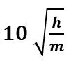 If the de-Broglie wavelength of a particle of mass m is 100 times its velocity, then its value in terms of its mass (m) and Planck’s constant (h) is