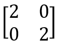 If A is a 2 × 2 matrix and |A| = 2, then the matrix represented by |A (adj A)| is equal to