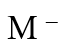 An element M has an atomic mass 19 and atomic number 9, its ion is represented by