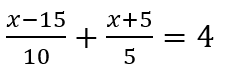 8 is the solution of the equation