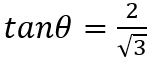 An L-shaped object, made of thin rods of uniform mass density, is suspended with a string as shown in figure. If AB = BC and the angle made by AB with download vertical is 0, then