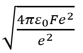 Two positive ions, each carrying a charge q, are separated by a distance d. If F is the force of repulsion between the ions, the number of electrons missing from each ion will be (e being the charge of an electron)