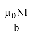 A coil having N turns is wound tightly in the form of a spiral with inner and outer radii a and b respectively. When a current I passes through the coil, the magnetic field at the centre is-