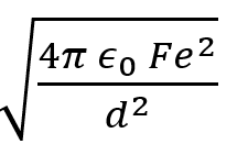 Two positive ions, each carrying a charge q, are separated by a distance d. If F is the force of repulsion between the ions, the number of electrons missing from each ion will be (e being the charge on an electron)