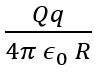 A hollow spherical conductor of radius R is given a charge Q. Work done in moving a charge q from its centre to surface is: