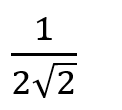 Four charges as shown in figure are placed at the corners of a square of side a. What is the ratio (Q / q) if net force on Q is zero ?