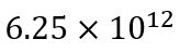 How many electrons constitute a current of 1A?